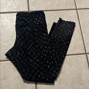 lululemon athletica Black Patterned Leggings